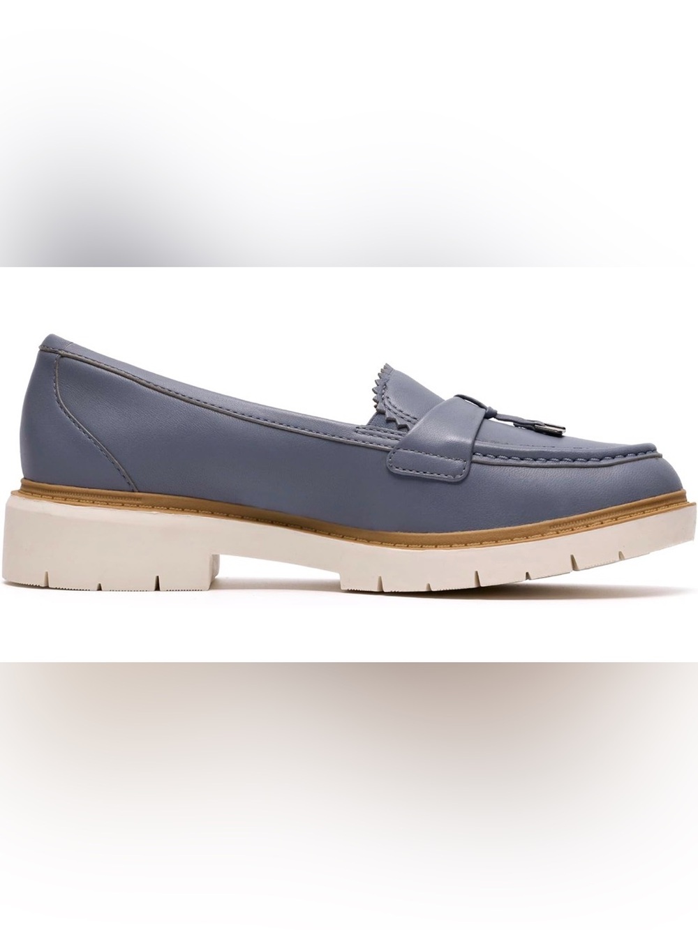 Clarkβs Westlynn Bella blue leather loafers 8.5W